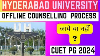 Hyderabad University PG Complete Counselling Process 2024  HCU PG Merit List 2024 [upl. by Waller]