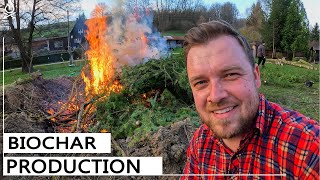 How to make biochar in large scale  6 How to build a house [upl. by Otir767]