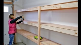 How to Build Garage Shelving  Easy Cheap and Fast [upl. by Carole]