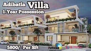 Luxury Gated Community Villa Near TCS Adibatla 5800 per sft 1 year possession [upl. by Abagael159]