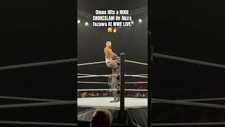 Omos Hits A HUGE CHOKESLAM On Akira Tozawa At WWE LIVE short shorts wwe [upl. by Norri441]