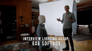 Interview Lighting Setup  6x6 Softbox [upl. by Bomke508]