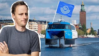 Har åkt med Stockholms FLYGANDE PENDELBÅT [upl. by Siocnarf]