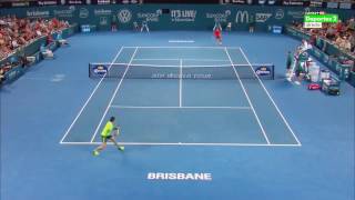 RFederer Vs MRaonic Brisbane 2015 Final HD [upl. by Amalie758]