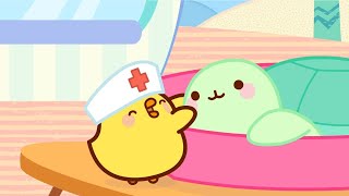 Molang and Piu Piu take care of the animals 🩹 Funny Compilation for Kids [upl. by Eidur]