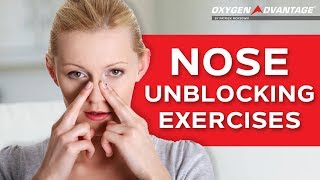 Nose Unblocking Exercises  How To Get Rid Of A Blocked Nose [upl. by Tam]