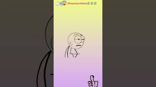 Stomach problems ended😰😰😰know the reason and solutionsBest amazing animation meme funnyshorts [upl. by Bradeord]