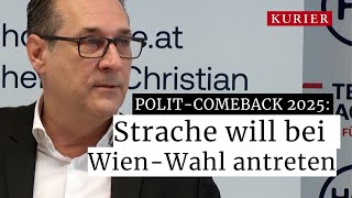 Strache tritt 2025 bei WienWahl an [upl. by Wailoo]