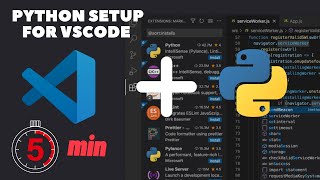 How to setup Python for VSCode in 2023 in 5mins  Install Python and Setup VSCode for Windows 10 [upl. by Drawd]