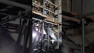 Rotating huge kiln girth gear metalwork gear huge shortvideo shorts shortsvideo shortsfeed [upl. by Durkin]