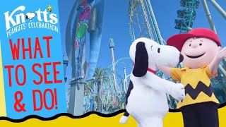 Knotts Peanuts Celebration  Opening Day  What To See and Do 2023 [upl. by Aglo]