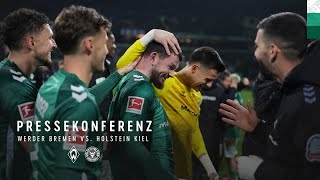 SV Werder Bremen  Holstein Kiel 21  Pressekonferenz  SV Werder Bremen [upl. by Yerak]