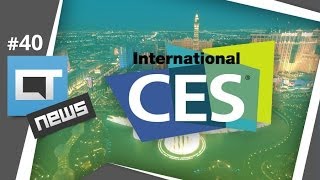 CES 2014  Huawei Mate 2 TVs 4K carros ecológicos e  Especial  CT News 40 [upl. by Lunetta]