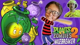 Plants vs Zombies 2 VASE BREAKER  Dad amp Daughter play MiniGame iOS Face Cam INTRO w Lexi [upl. by Chirlin]