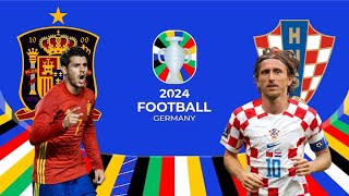 ESPANHA x CROÁCIA  UEFA EUROCOPA 2024 [upl. by Allerus]