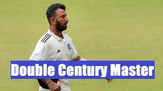 Pujara Dominates Jharkhand with Historic 17th Double Century [upl. by Olinde]