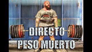 ENTRENO DE PESO MUERTO EN DIRECTO [upl. by Tippets]