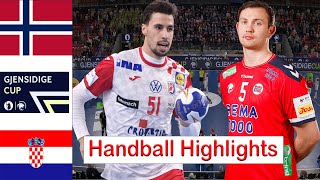 Norway Vs Croatia handball Highlights Gjensidige Cup 2024 [upl. by Yremrej964]