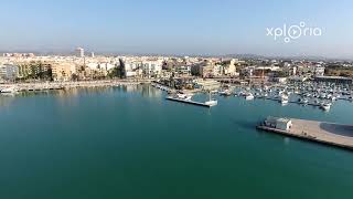 Puerto de Benicarlo Costa Blanca Spain 201707 aerial video [upl. by Raimundo19]