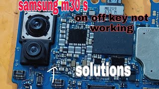 samsung m30 s  on off key not working  solutions [upl. by Arlyne41]