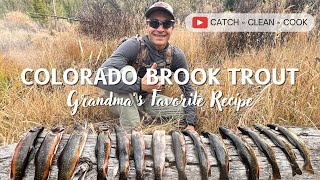 COLORADO BROOK TROUT  Catch Clean Cook [upl. by Rivkah979]