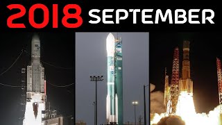 Rocket Launch Compilation 2018  September [upl. by Legnalos]