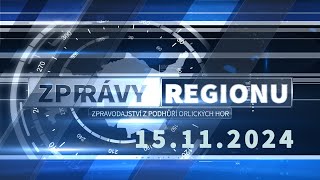 ZPRÁVY REGIONU 15 11 2024 [upl. by Aizat]