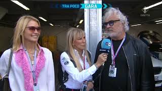 FIA FORMULA E 2019 MONTECARLO  CLAUDIA PERONI INTERVISTA FLAVIO BRIATORE NEI BOX [upl. by Duyne]