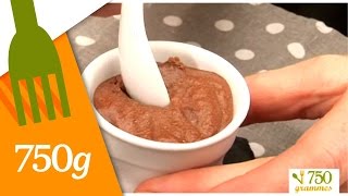 Recette Mousse au chocolat sans beurre et sans sucre  750g [upl. by Eednar730]