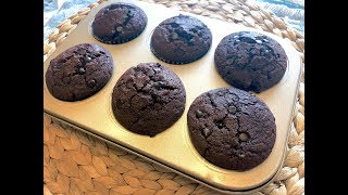 How To Make Easy Nutella Chocolate Muffins  教你整超好吃的榛子醬朱古力鬆餅 [upl. by Annai995]