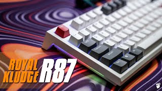 Royal Kludge R87 Review  A Cool Keyboard within Budget [upl. by Sax]