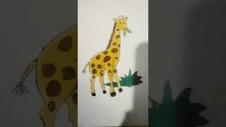 Drawing of giraffe 🦒 [upl. by Sybila382]