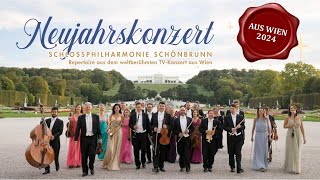 Neujahrskonzert 2024  Präsentiert von der renommierten Schlossphilharmonie Schönbrunn aus Wien [upl. by Perry]