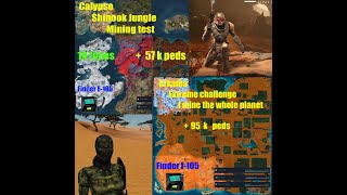 Entropia Universe  Calypso vs Arkadiamining test 57 k peds [upl. by Nivat]