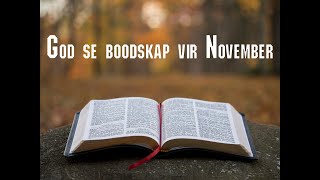 Renier Magro  God se boodskap vir November [upl. by Acenom]