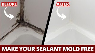 How to Remove Mold From Silicone Sealant in Bathroom [upl. by Ancalin]