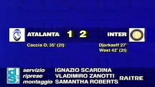 AtalantaInter 12 199798  Domenica Sportiva DjorkaeffCacciaWest [upl. by Thibaut]