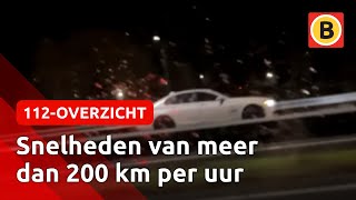 Achtervolging met kinderen in de auto  112overzicht [upl. by Yerga]