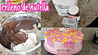 Relleno De Nutella Con Chantilly De SamsPara Pasteles En Fondant Y Chantilly [upl. by Sumetra]