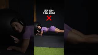 Stop doing Plank Wrong Learn the mistakes shorts [upl. by Gasparo853]