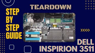 DELL Inspiron 15 3511 TEARDOWN Upgrade  Replacement  StepbyStep Disassembly Tutorial  Hindi [upl. by Arimahs53]