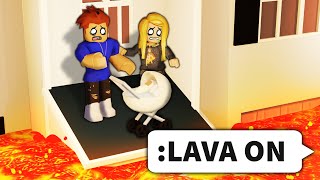 I used ROBLOX ADMIN to MAKE LAVA RISE [upl. by Valdis752]