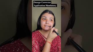 Orange Corrector Application colorcorrection pigmentation makeup darkcircles makeuptips [upl. by Whiting]