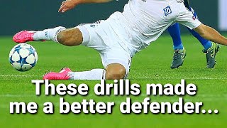 My BEST individual DEFENSIVE soccer drills I do alone [upl. by Nuhsal]