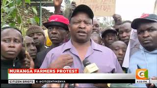 Angry farmers stage protest to demand better pay [upl. by Gemmell]