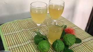 Honey Kaffir Lime Juice Recipes มะกรูดน้ำผึ้ง [upl. by Wilser]