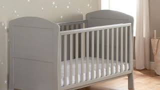 Babymore Aston Drop Side Cot Bed  Grey [upl. by Robinia]