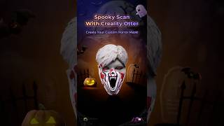 DIY a custom spooky Halloween mask with Creality Otter 3D Scanner！3dscanning halloween creality [upl. by Anaert]