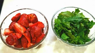 Ramzan Special Drink Strawberry Mint Margarita by Pakwaan [upl. by Deerdre]