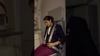 Khatarnak Turbulence ho gya😳airhostess flightattendant turbulancejobs ytshort flight indigo [upl. by Isleen]